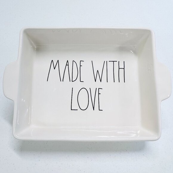 Rae Dunn MADE WITH LOVE Baking Pan Dish - Picture 1 of 5